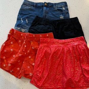 4 pairs Girl Shorts Size 10-12 Summer Spring Clothes Old Navy All In Motion Shei